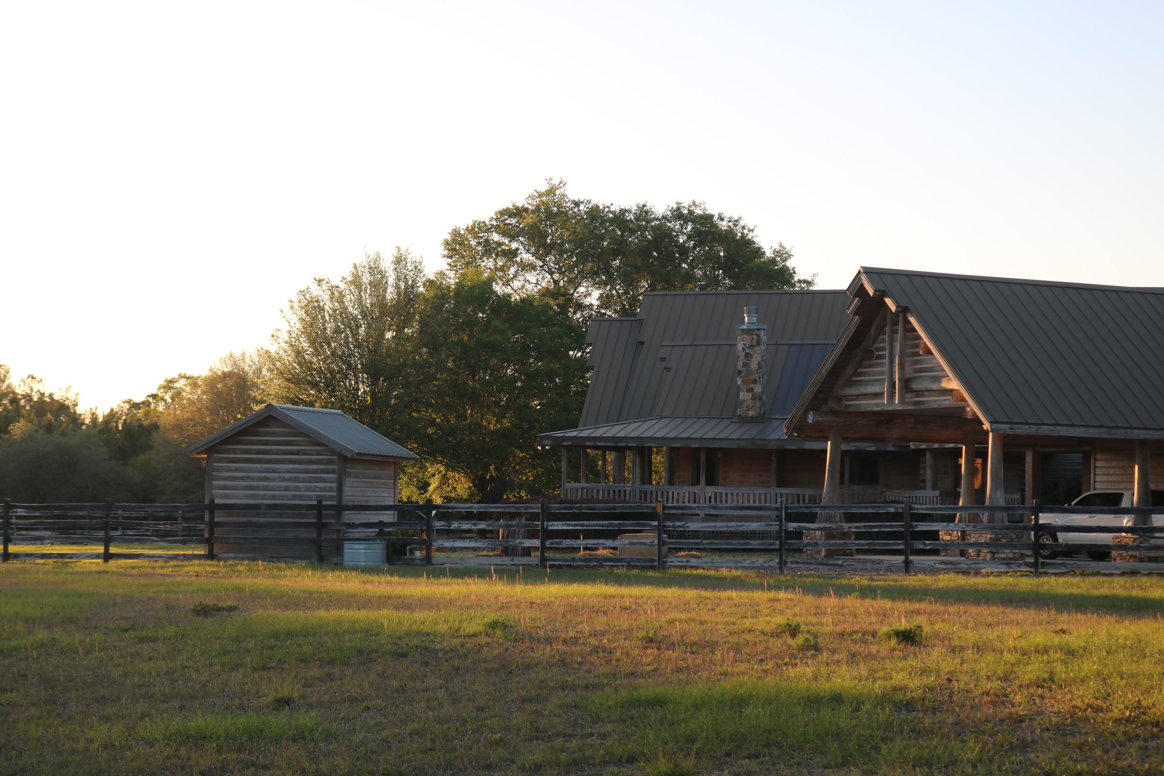 Ranch House at sunset